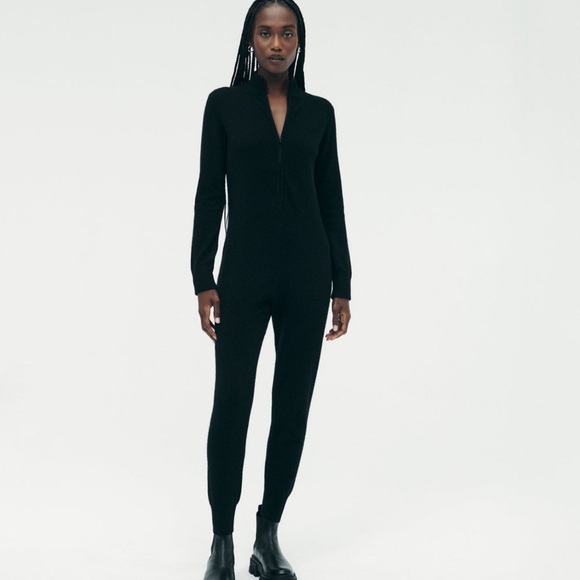 Naadam Pants - Naadam Black Cashmere Jumpsuit Women’s Sz S